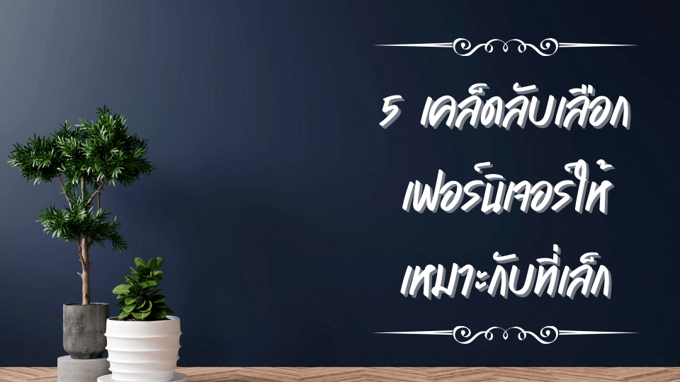 5 เคล็ดลับการเลือกเฟอร์นิเจอร์